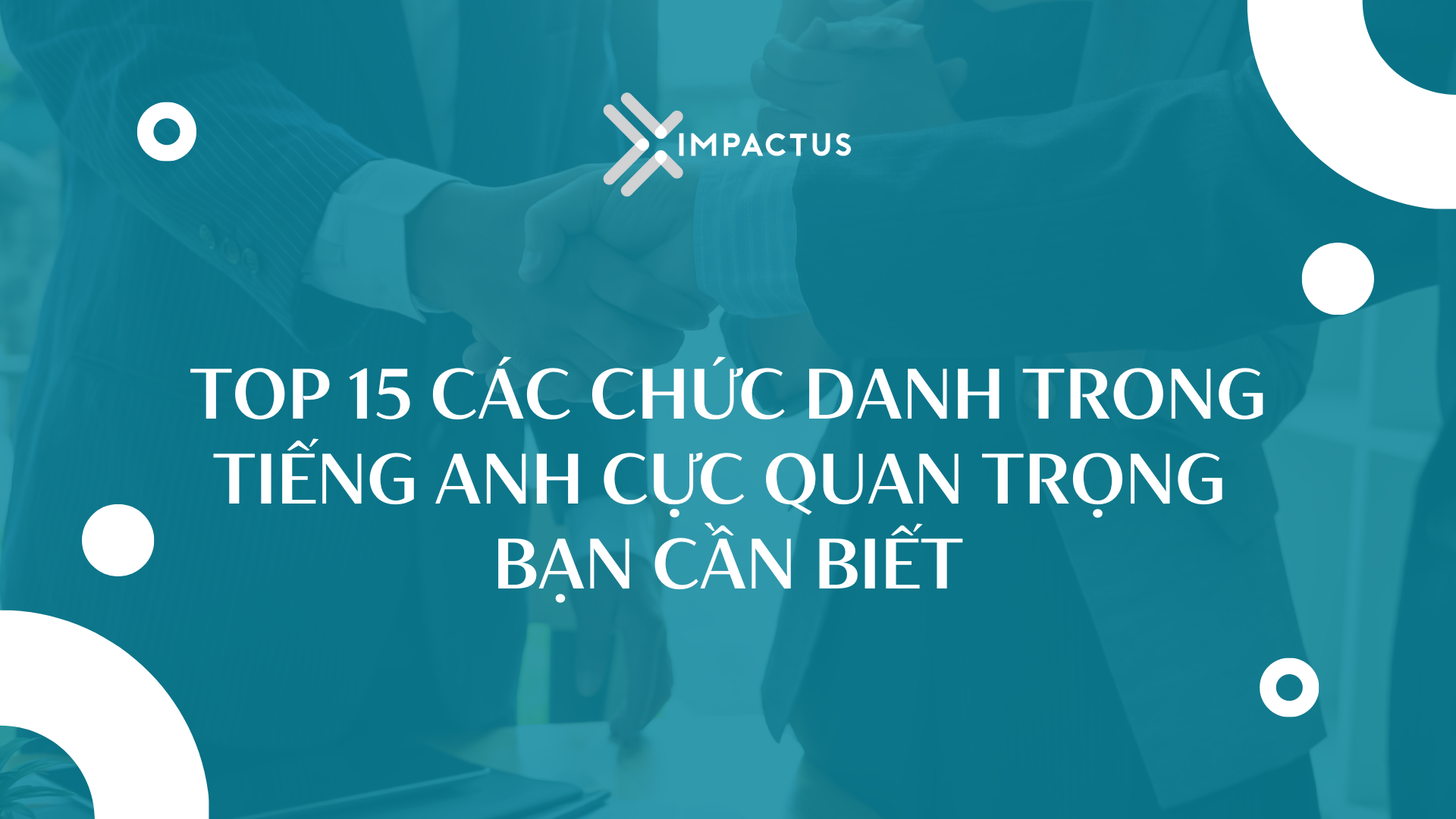 chức danh trong tiếng Anh