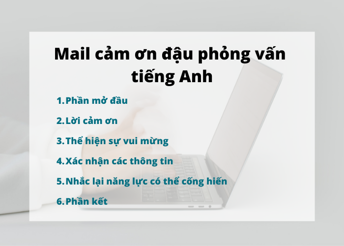 Cách viết mail cảm ơn đậu phỏng vấn bằng tiếng Anh theo chuyên gia 2 mail cảm ơn đậu phỏng vấn